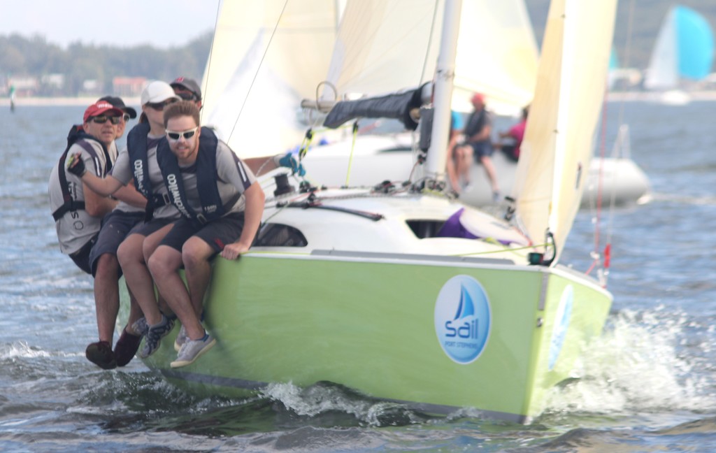 Selden Deck Hardware day 1 leader of Elliott 7 Australian Championship at Sail Port Stephens 2012 © Sail Port Stephens Event Media